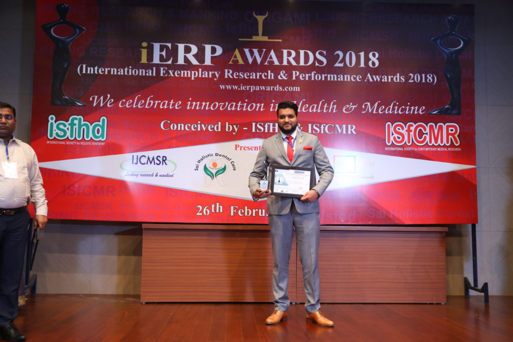 Jawwad Patel at iERP Award Ceremony