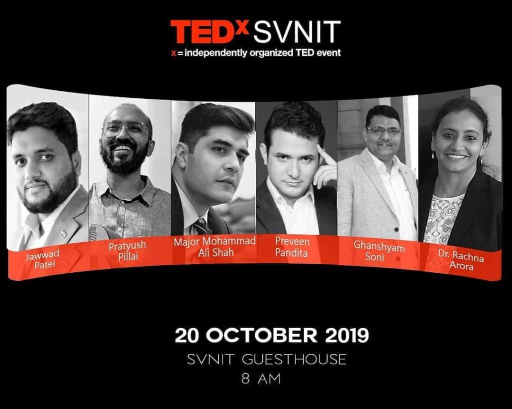 Jawwad Patel Speaker at TEDx SVNIT