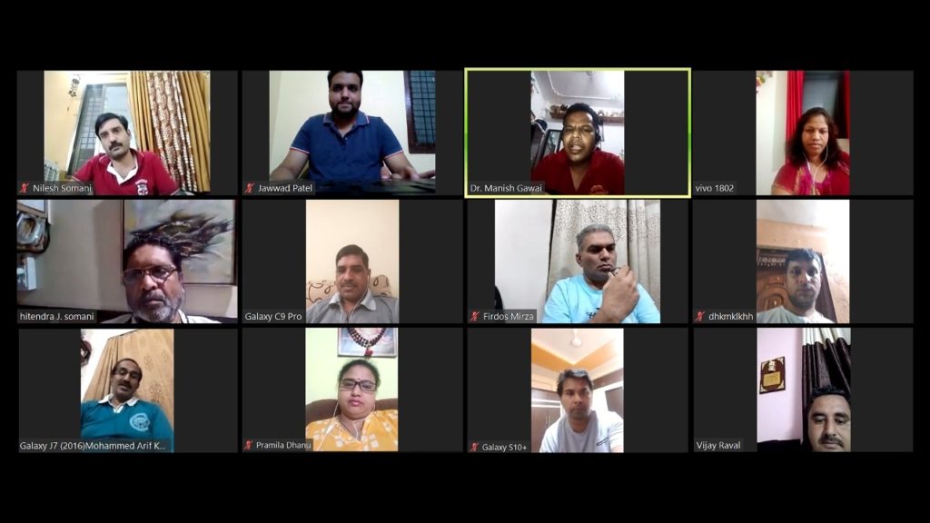 Jawwad Patel Zoom meeting with NYA